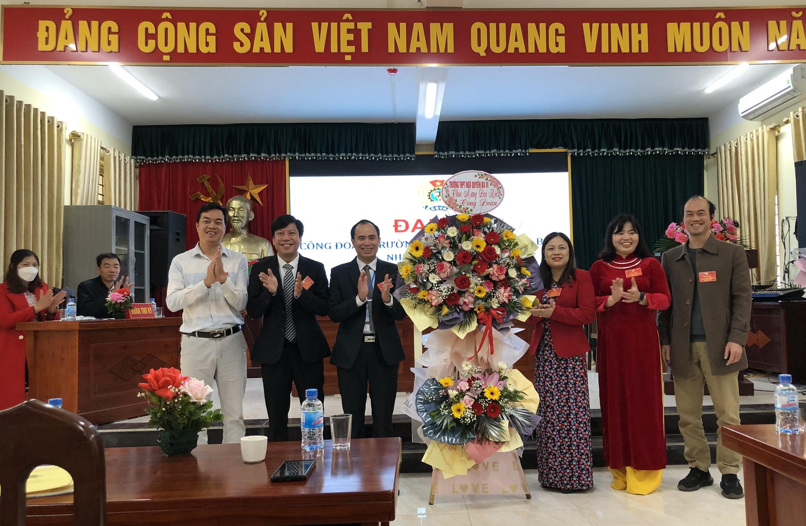 Đại hội công đoàn trường thpt ngô quyền ba vì nhiệm kì 2023-  2028